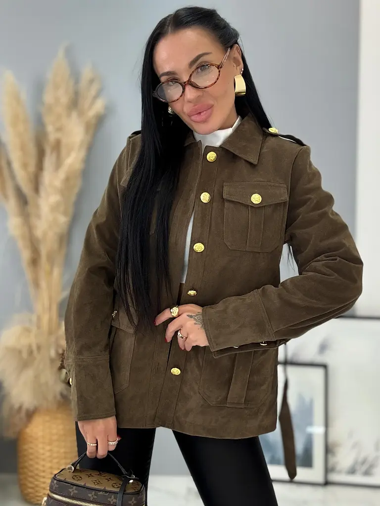 Velúr kabát övvel LAMISA - next