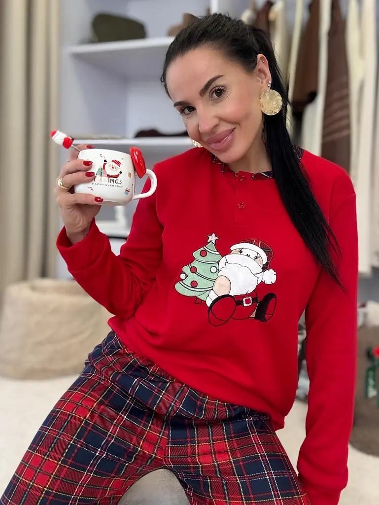 Női meleg pizsama MIKULÁS