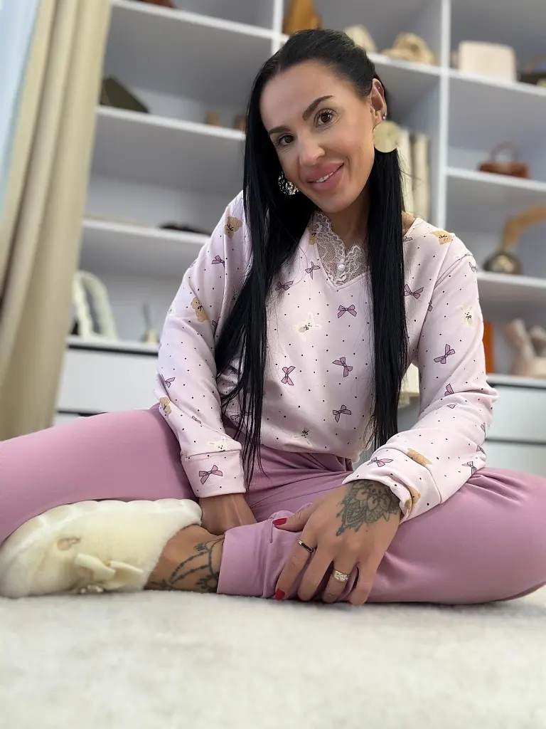 Női meleg pizsama MACKÓ - next