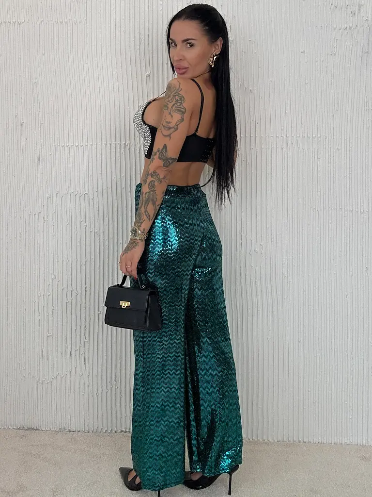 Elegáns flitteres nadrág CATALINA