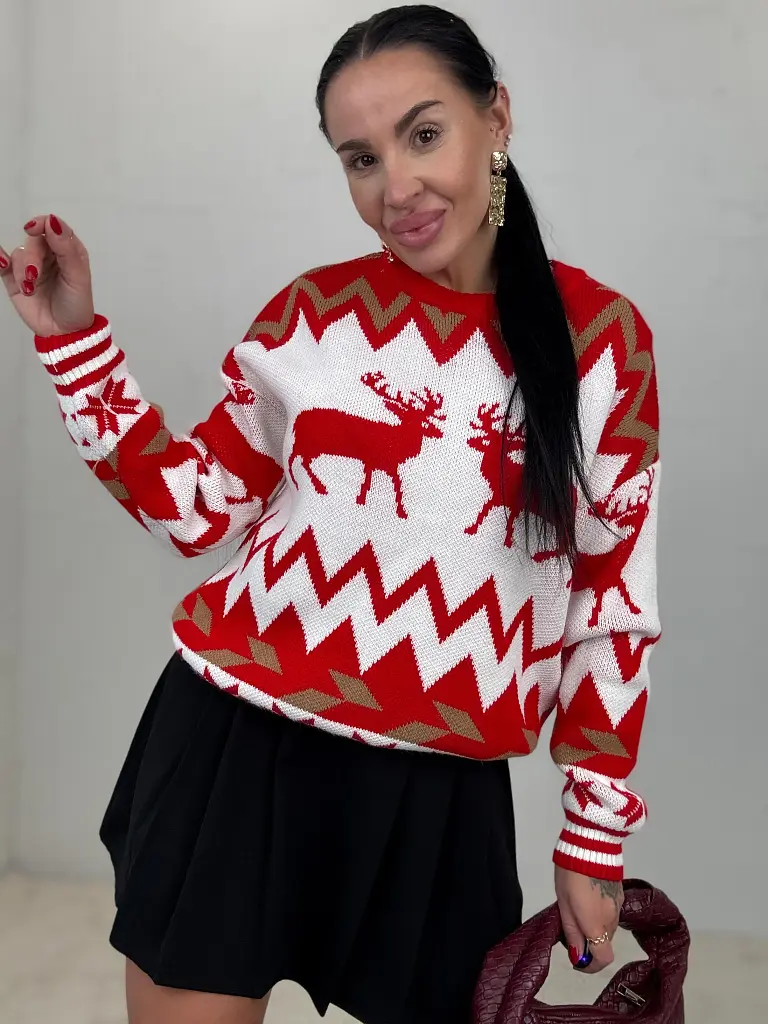 Női karácsonyi pulóver LORENA