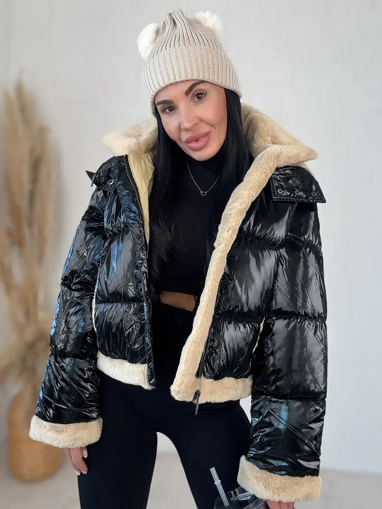 Kapucnis kabát szőrmével BRANIA