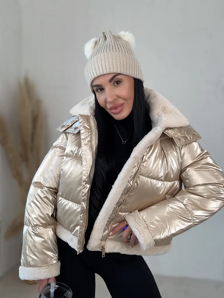 Kapucnis kabát szőrmével BRANIA