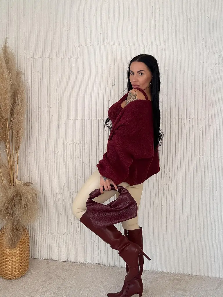 Kötött két darabos szett – top és kardigán LINESA - next