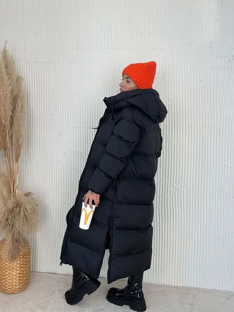 Hosszú kapucnis kabát ANAHI - next