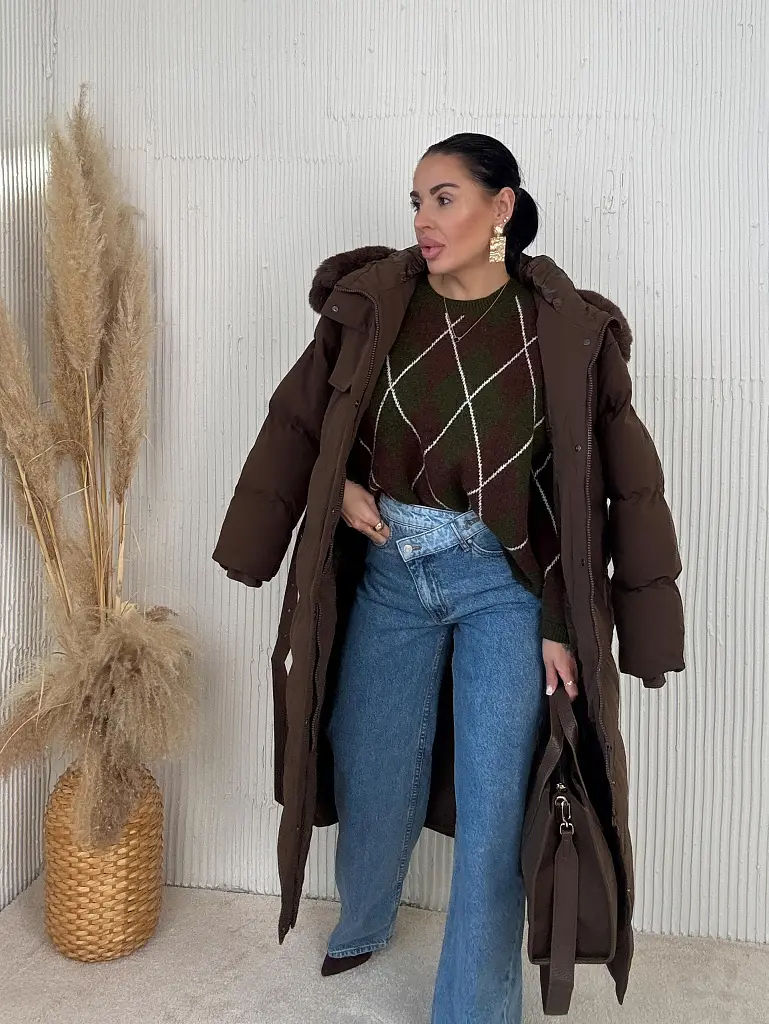 Magas derekú wide-leg farmer - next