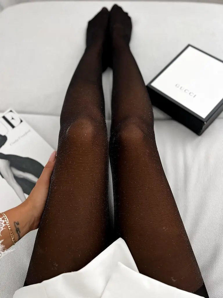 Fekete lurex harisnyanadrág