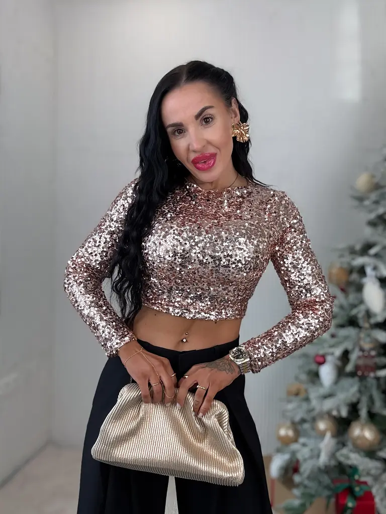 Flitteres női blúz ZARINA - next