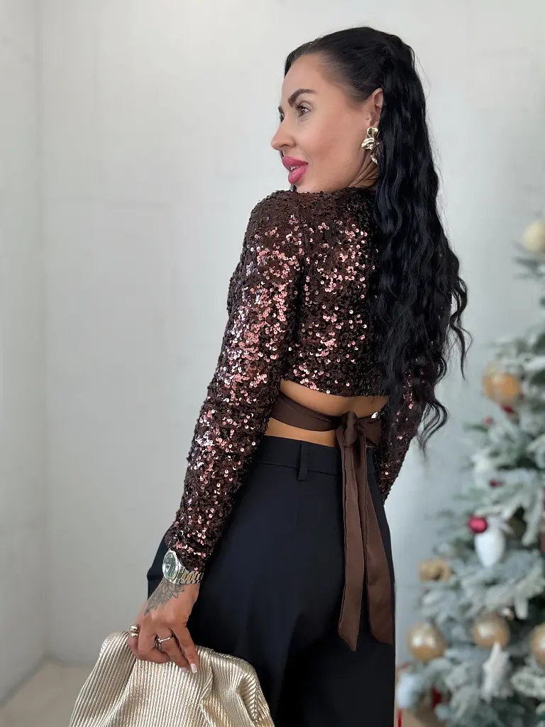 Flitteres női blúz ZARINA - next