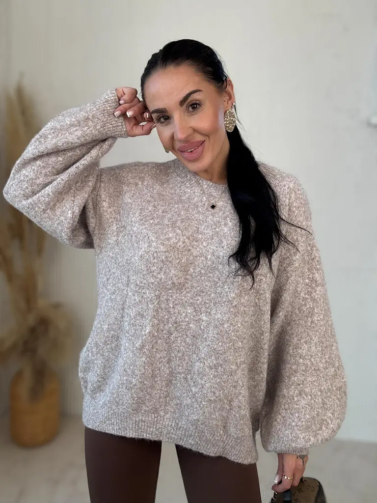 Kötött oversized gyapjú pulóver NOLIRA - next