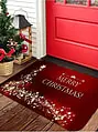 Maxi karácsonyi lábtörlő –  piros csillagmintás