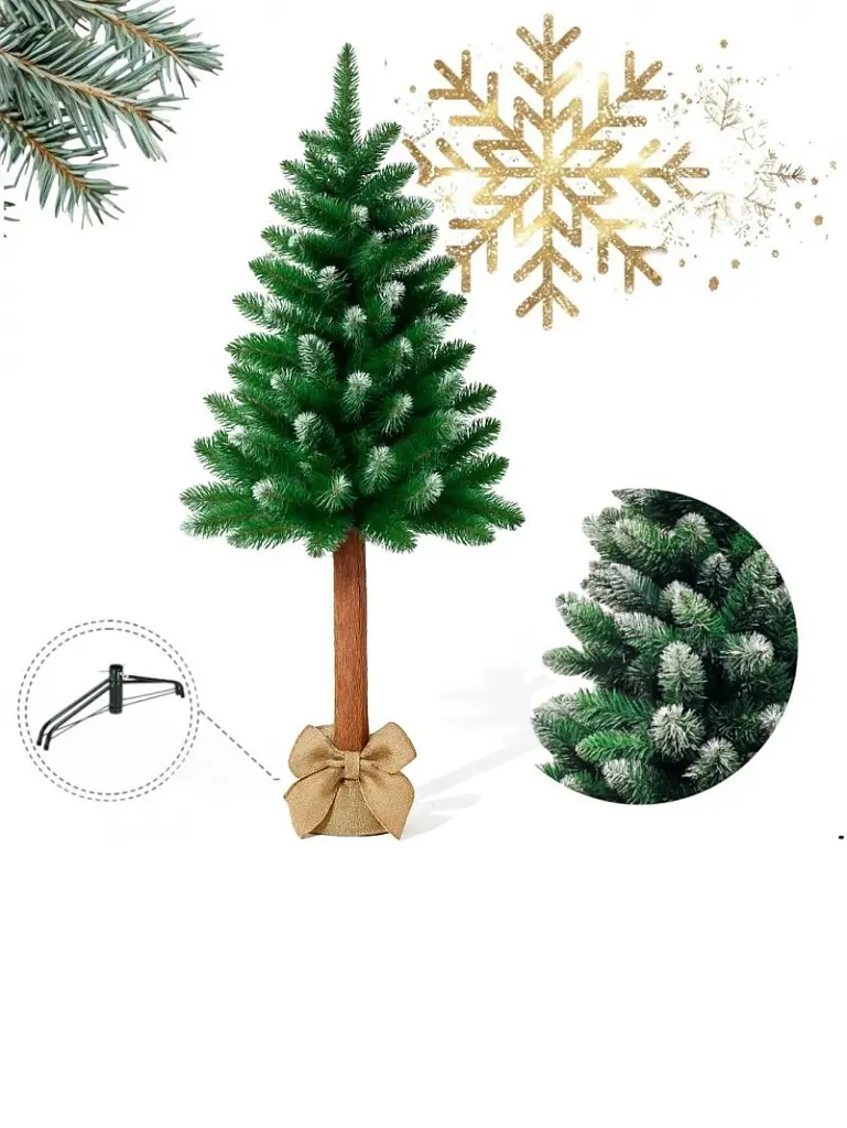 Műfenyő – 150 cm, sűrű, havas ágakkal