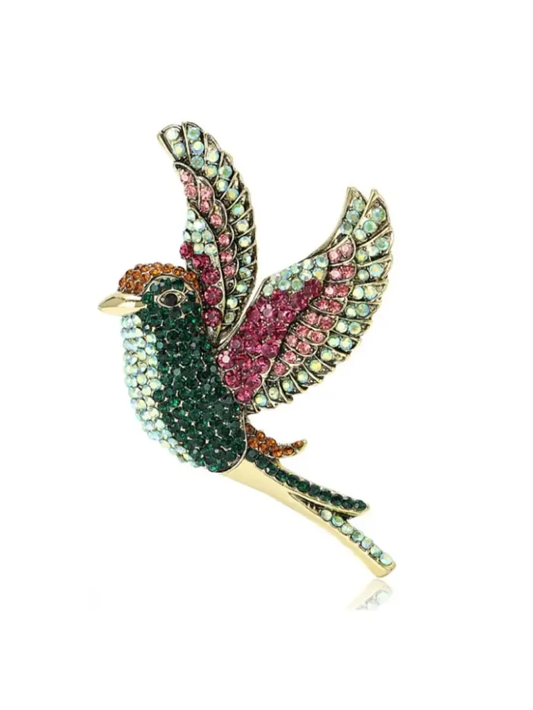 Díszkitűző – színes madár