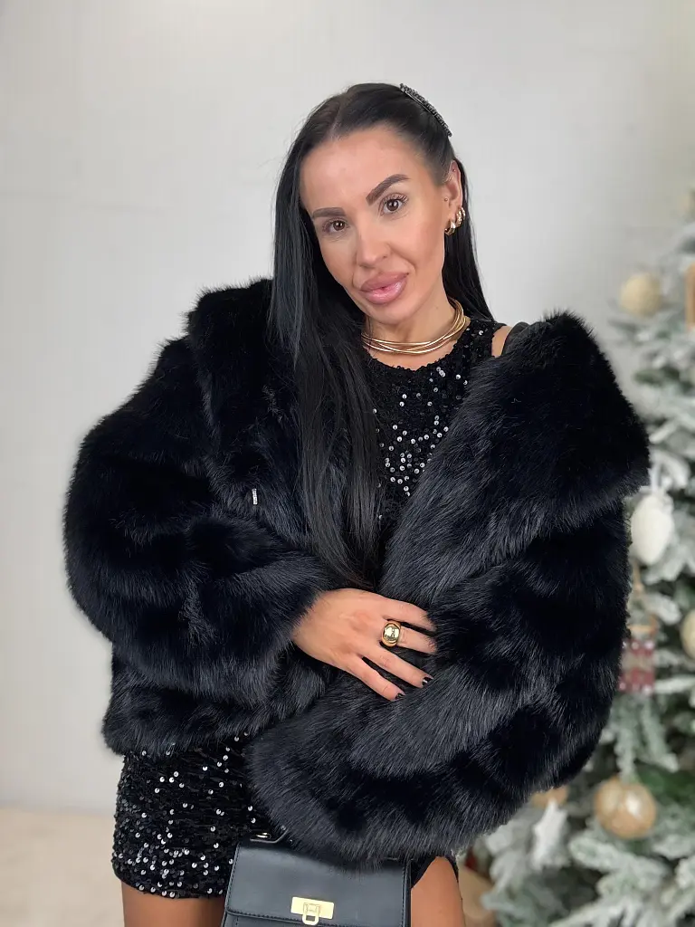 Műszőrmés kabát kapucnival AVERDA - next