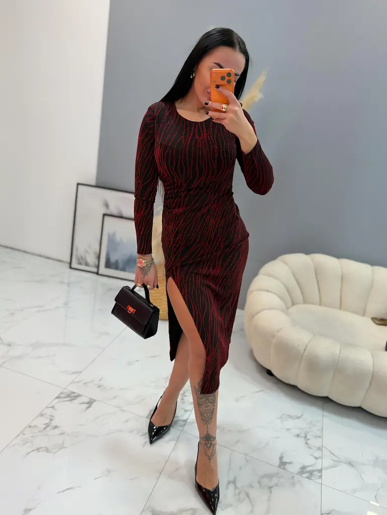 Elegáns csillogós ruha HERTA