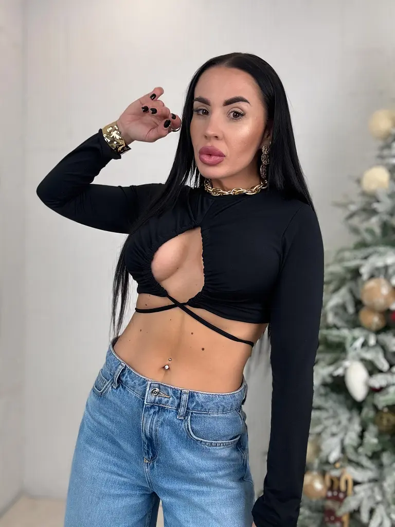 Fekete felső RIANIA