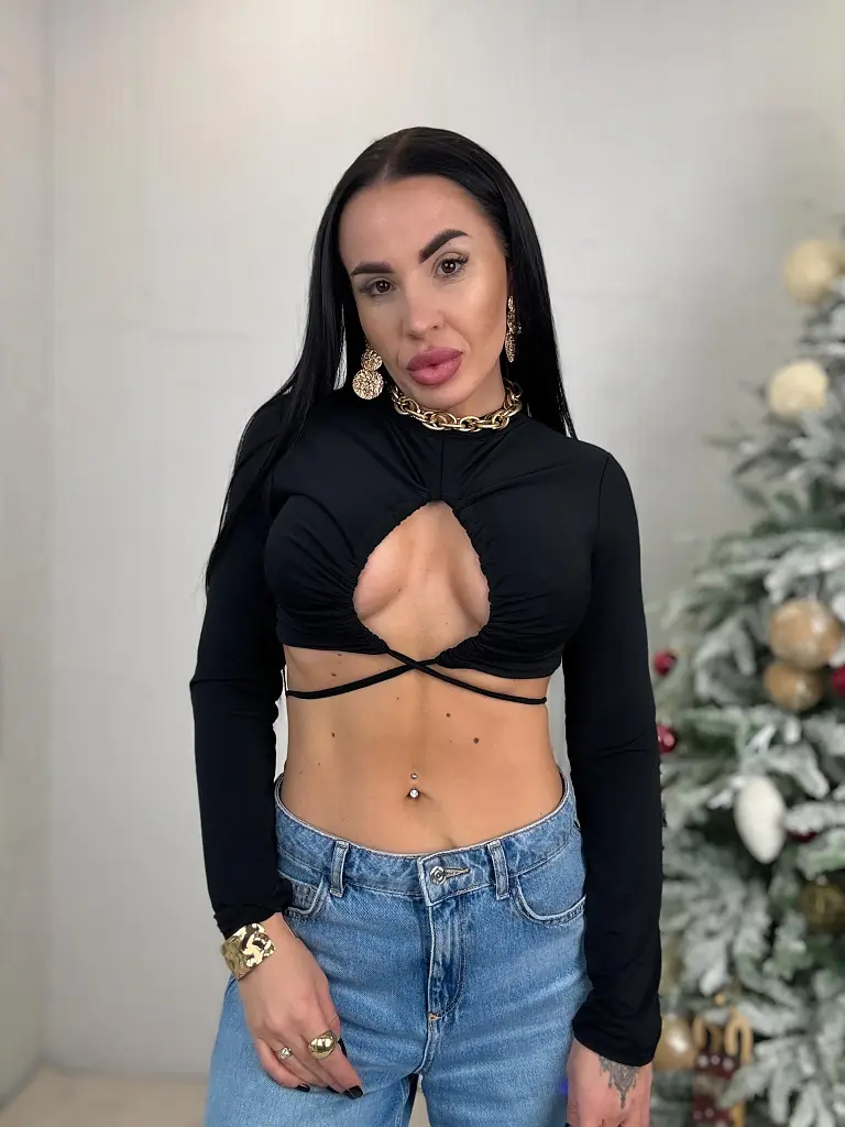 Fekete felső RIANIA