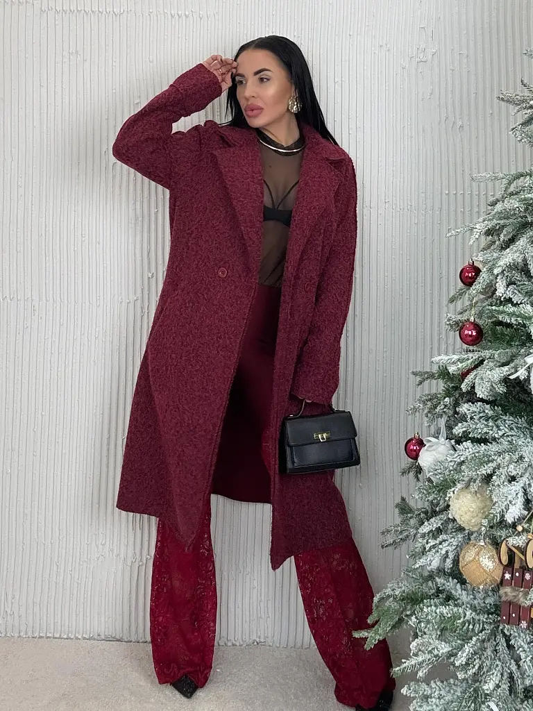 Hosszú csomózott kabát LYSARA - next