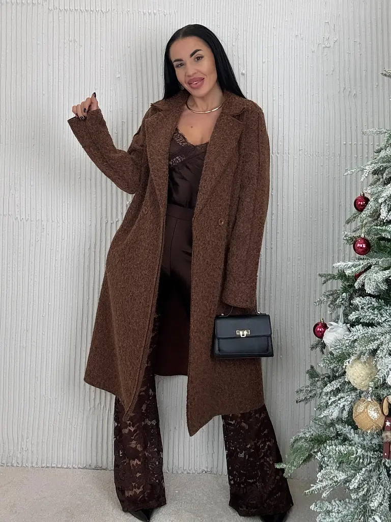 Hosszú csomózott kabát LYSARA