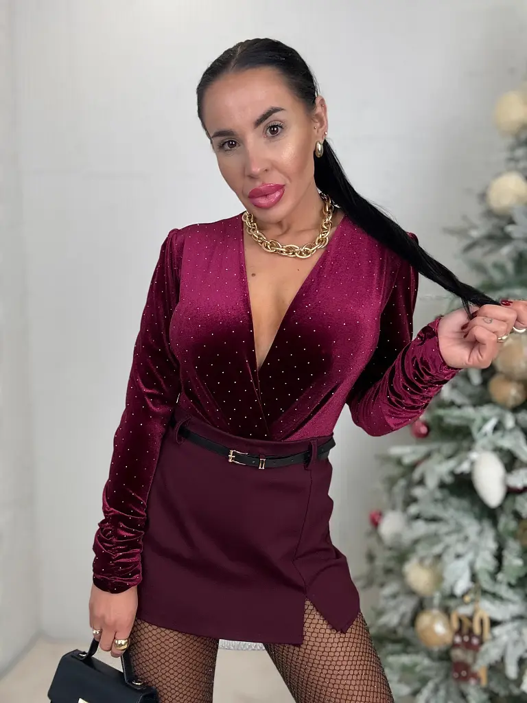 Szoknyanadrág övvel ANELISE