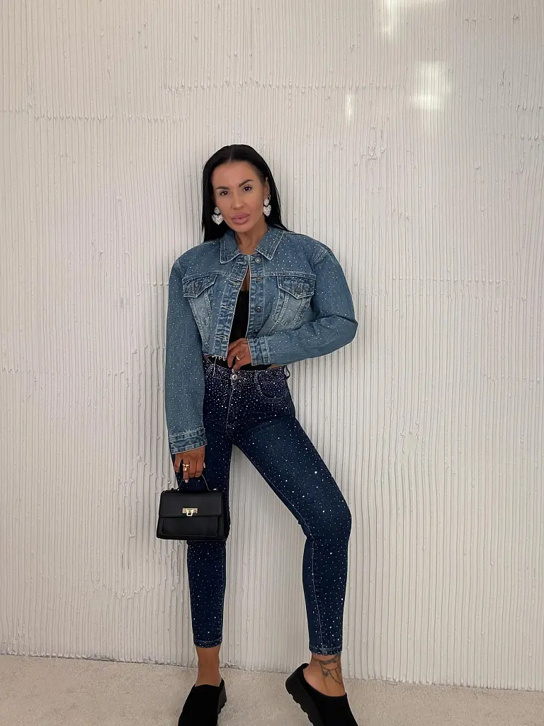 Kövekkel díszített push-up farmer RIANA - next