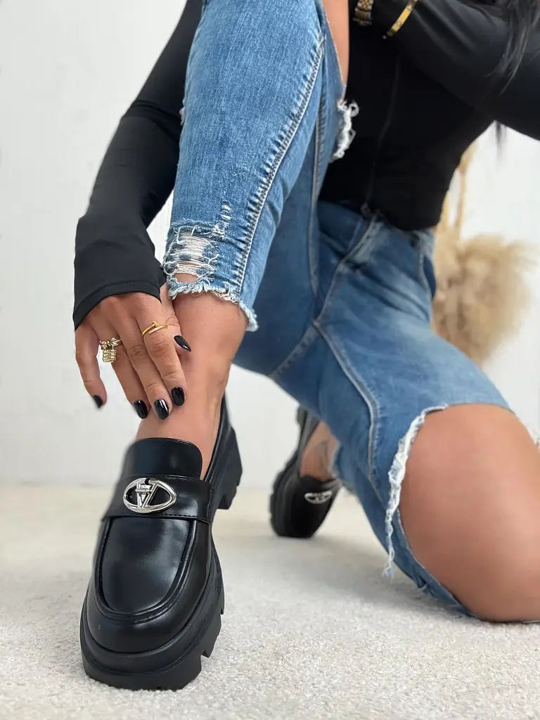 Fekete mokaszín EFORA - next