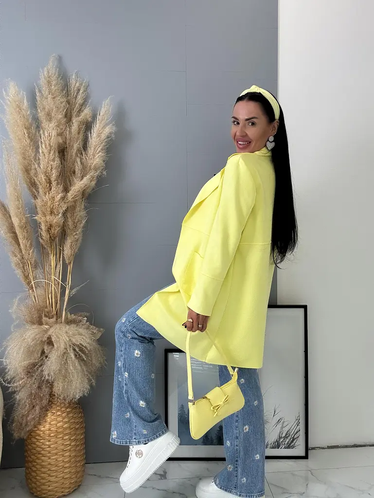 Hosszított velúr blézer STELIA - next