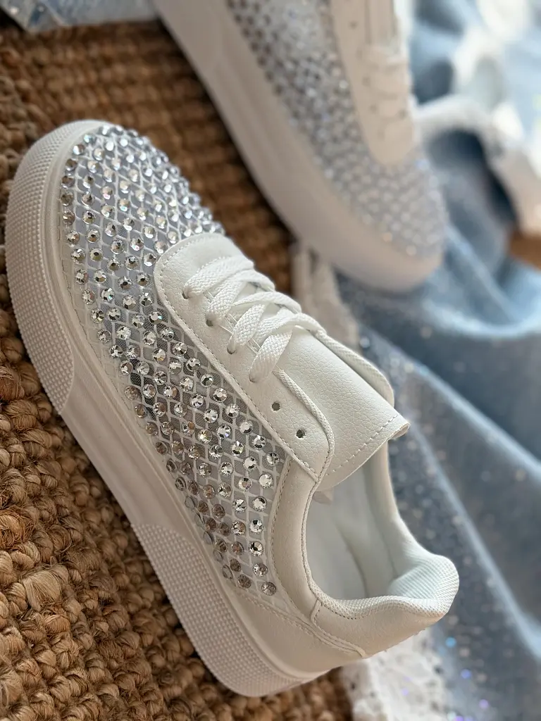 Kövekkel díszített platformos sportcipő ALATIA - next