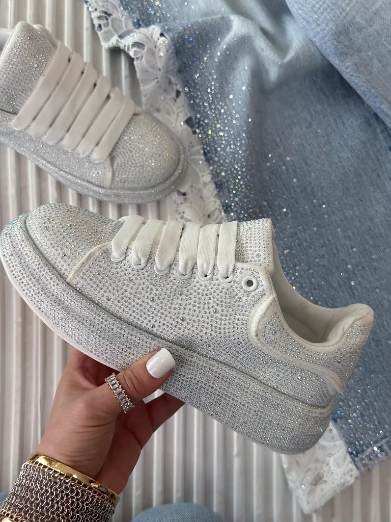 Csillogós platformos tornacipő ANEKA - next