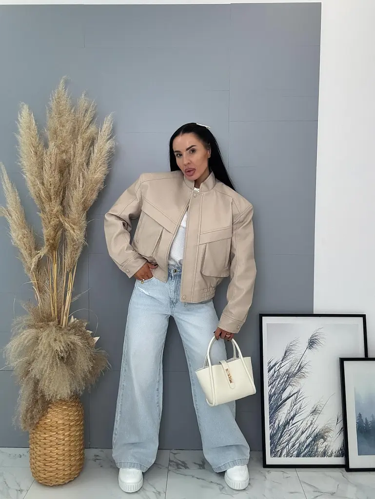 Műbőr kabát válltöméssel NALONA - next