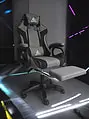 STRIKE forgatható gamer fotel lábtartóval és párnákkal