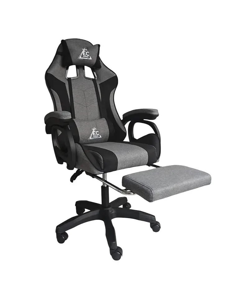 STRIKE forgatható gamer fotel lábtartóval és párnákkal