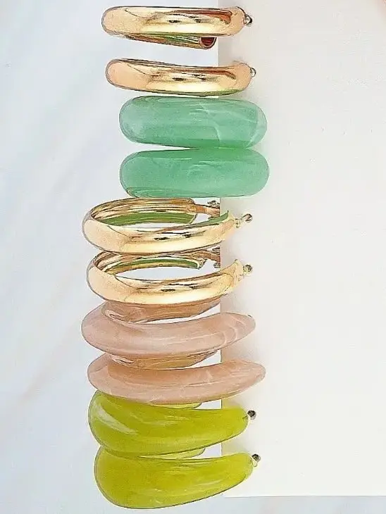 Fülbevaló szett - 5 pár