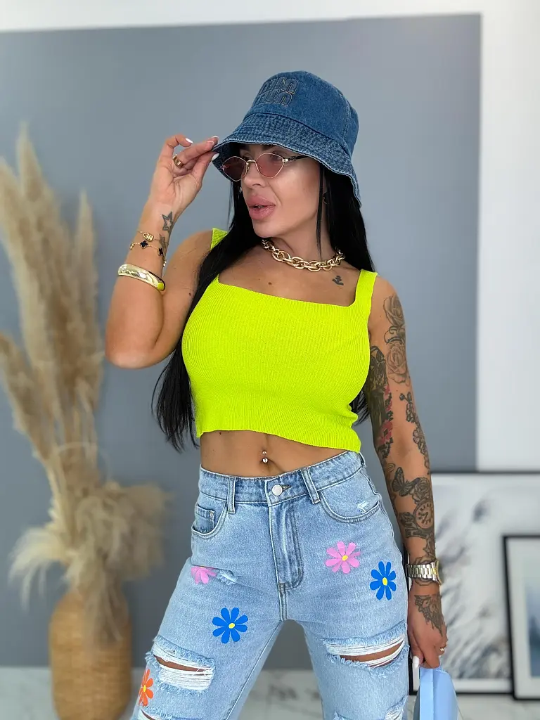 Kötött crop top TYNA