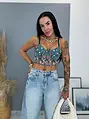 Hímzett bralette top DORINTA