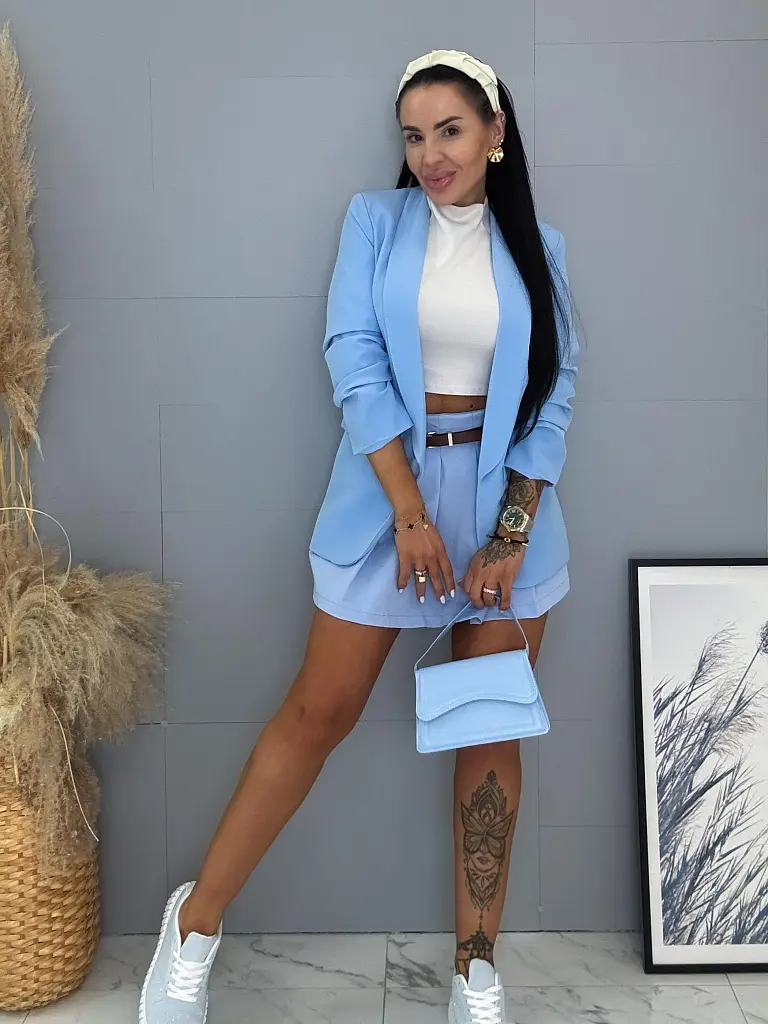 Világoskék női zakó LILLA - next