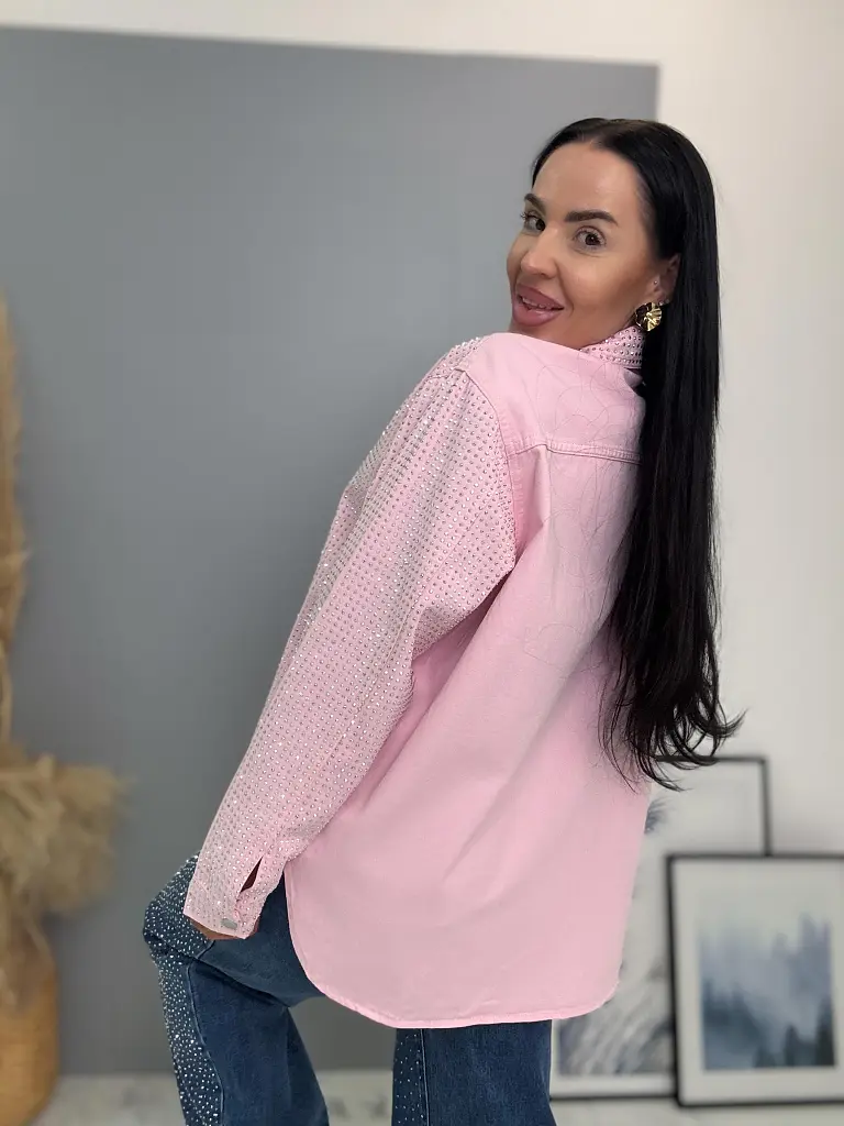 Kövekkel díszített farmer ingkabát ANZIA - next