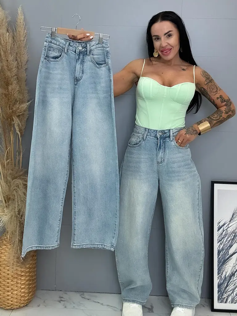 Magas derekú baggy fit farmer 