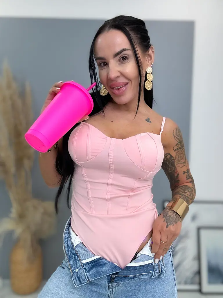 Korzetes body pántokkal CLARINE