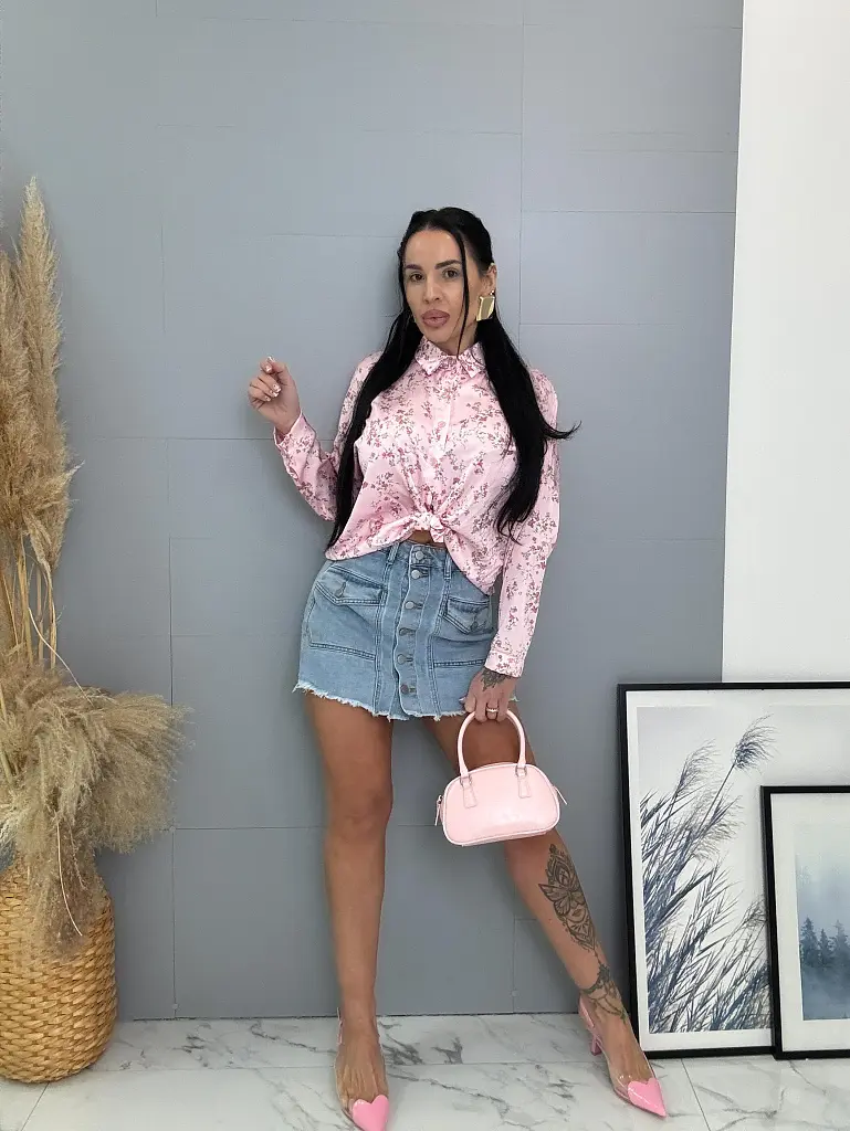 Virágmintás megkötős blúz DANETA - next