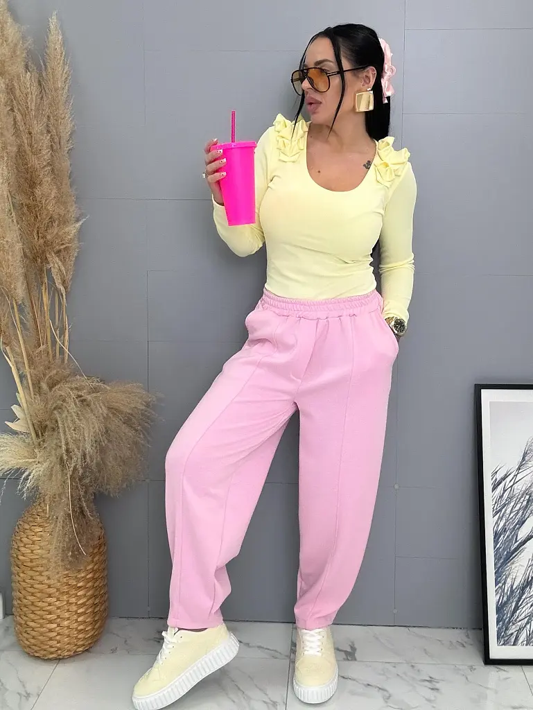 Ballon gumis derekú sportnadrág PINKY