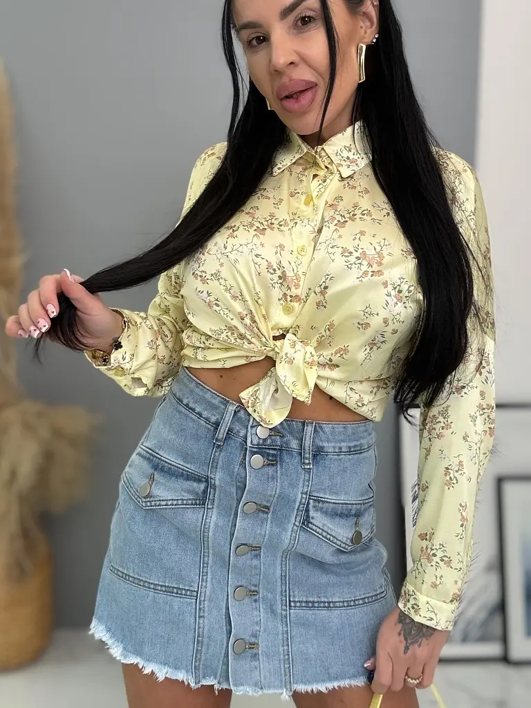 Elöl gombos farmer skort NANNY - next