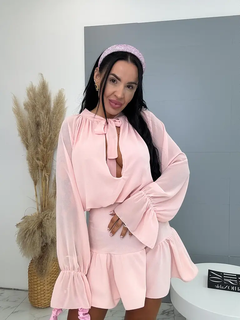 Megkötős sifon ruha KLARITA