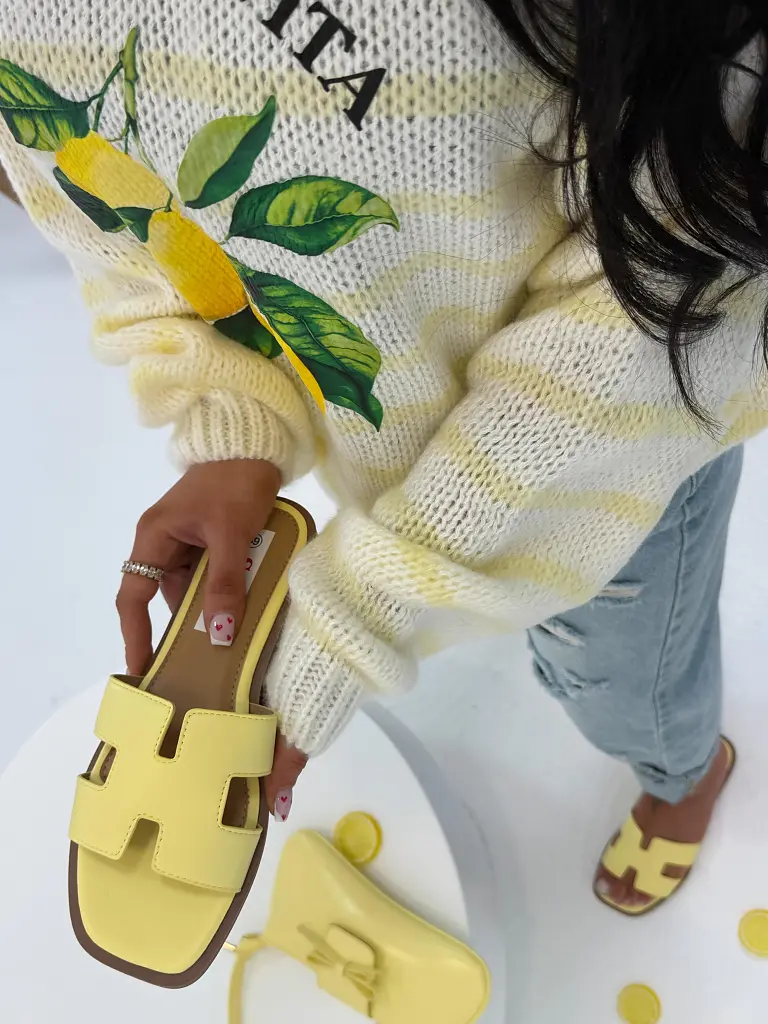 Sárga női papucs MEREDITH