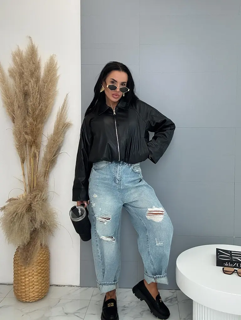 Műbőr kabát MELONA