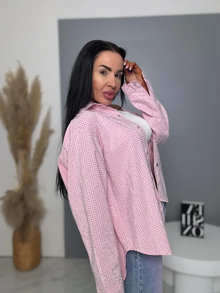 Kövekkel díszített farmer ingkabát ANZIA - next