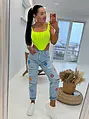 Neon green crop top CALLA
