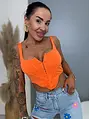Orange crop top CALLA
