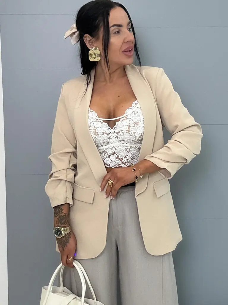 Bézs női zakó LILLA - next