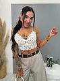Csipkés bralette top melltöméssel LILIANN